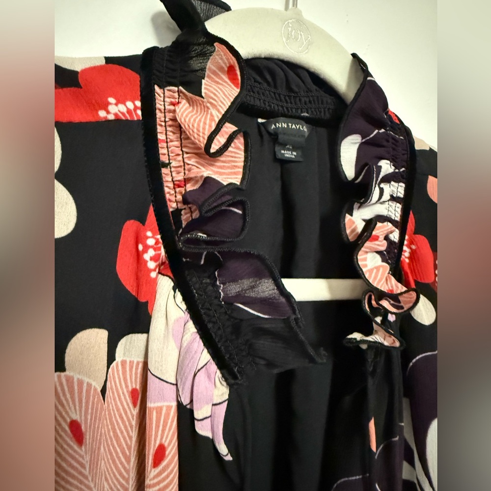 NWOT 16 Ann Taylor Beautiful long sleeve midi dress, NEW, never used. No tags - Picture 12 of 15